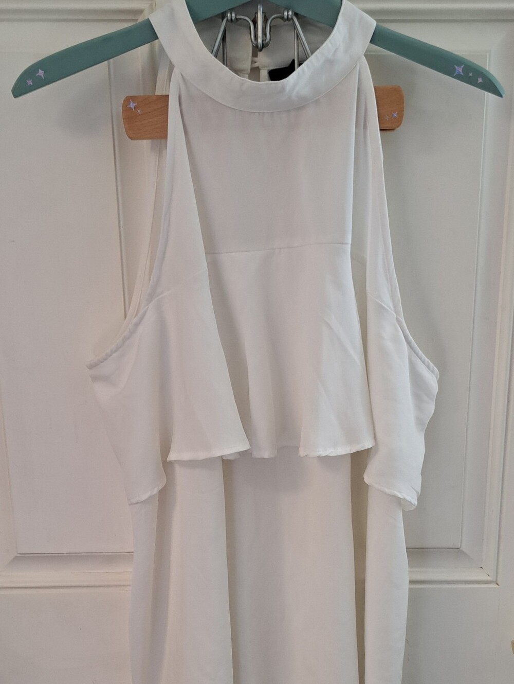 ASHLEY STEWART White Sleeveless Blouse